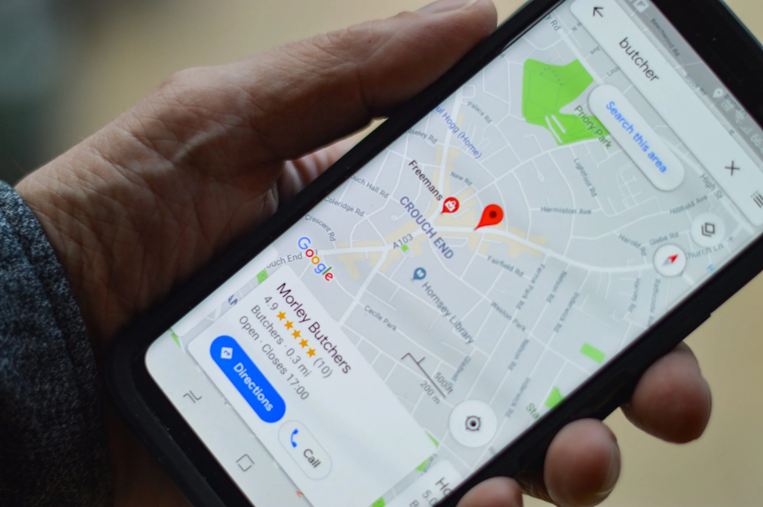 Google App Unternehmen GMB Google My Business